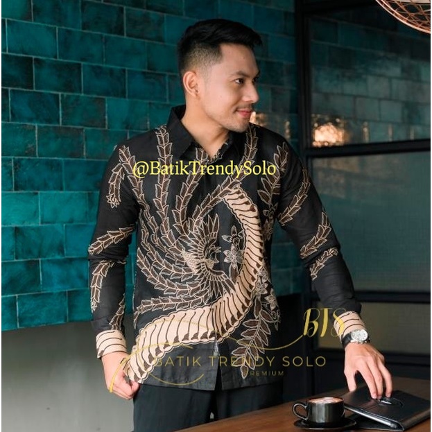 Hem  Kemeja Baju Batik Pria Cowok Laki Laki Slimfit Full Lapis Furing Lengan Panjang Lengan Pendek Original Asli Batik Jumanta Solo Laweyan Size S M L Xl XXL Bahan Katun Premium  985