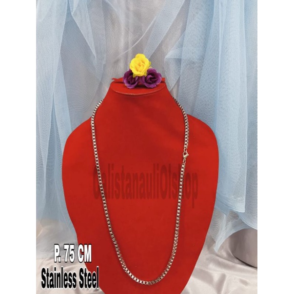 KALUNG COWO RANTAI ITALI KACA PERHIASAN EMAS KOREA ANTI KARAT DAN ANTI LUNTUR
