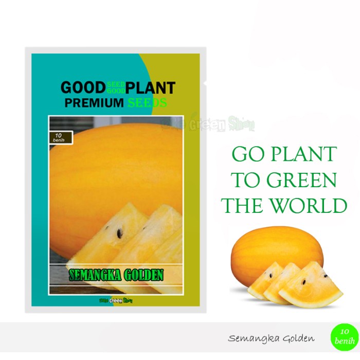 10 biji - Benih Bibit Semangka Golden Inden Kuning F1 Premium