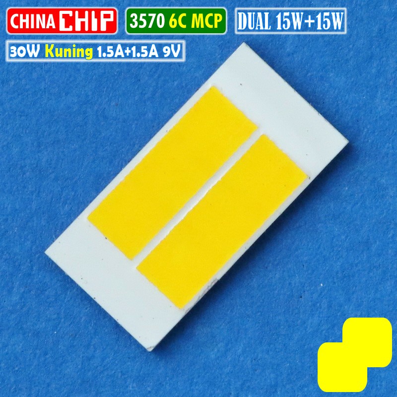 Mata Led Chip LED 3570 30W 6C Dual Kuning Kuning MCP Laser D2 BiLED RTD AES 9V