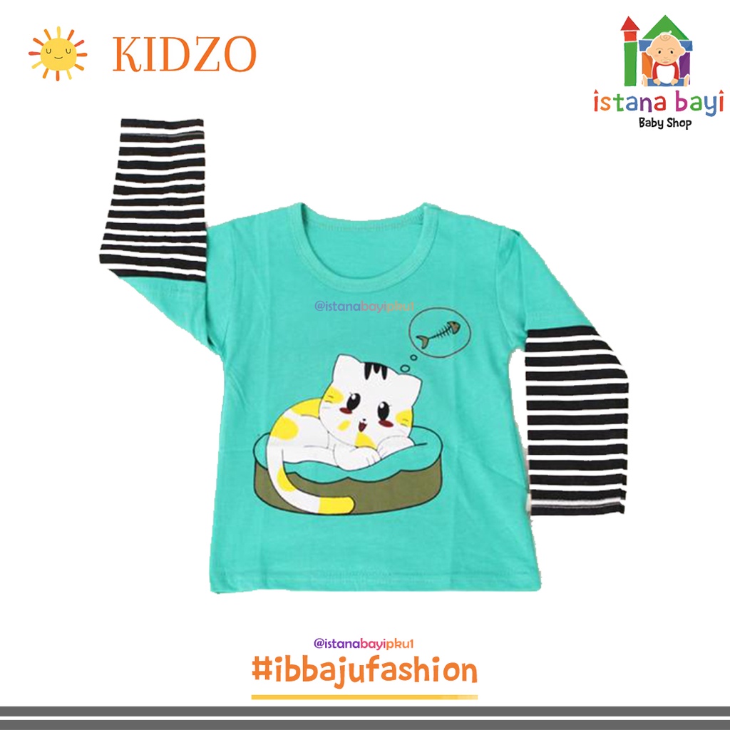 Kidzo Tshirt Unisex Anak import - Baju Anak Murah