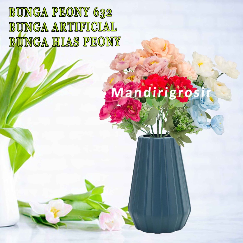 Bunga Peony Artificial * Bunga Peony Hias * Bunga Cantik * Bunga Hiasan