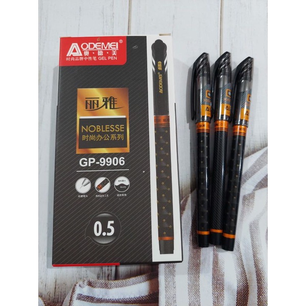 

(12PC)Bolpoin Aodemei GP-9906/Mata Pena 0.5 Hitam