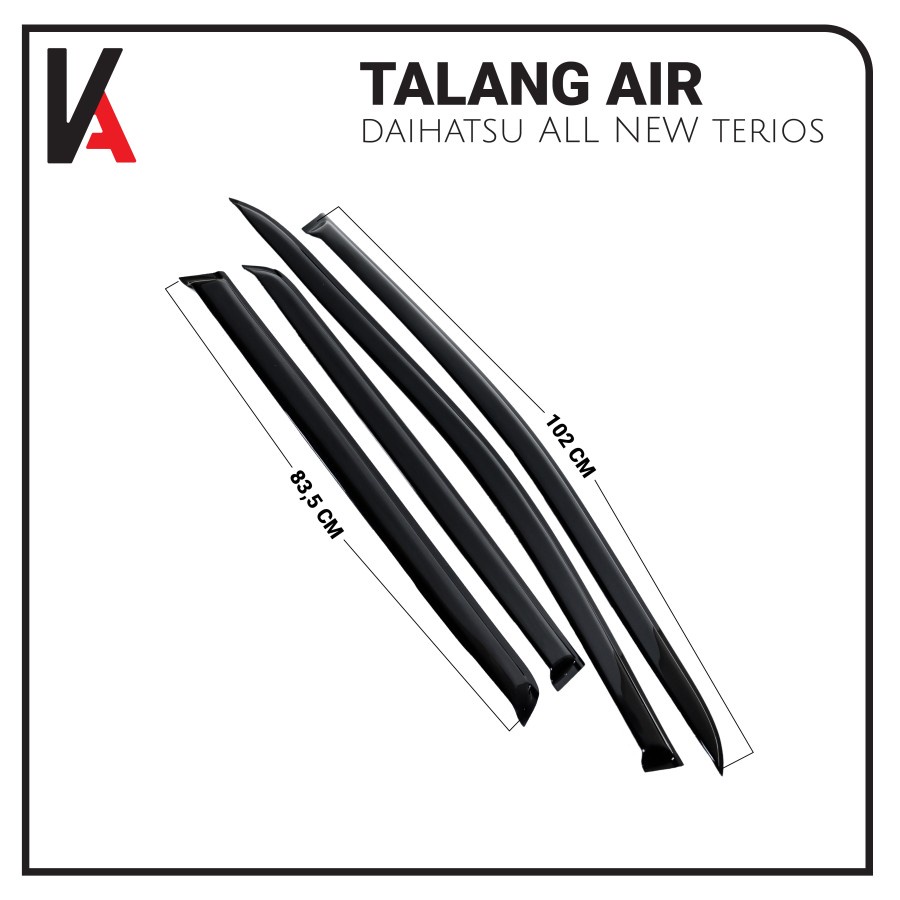 TALANG AIR PINTU MOBIL DAIHATSU ALL NEW TERIOS MODEL SLIM HIGH QUALITY