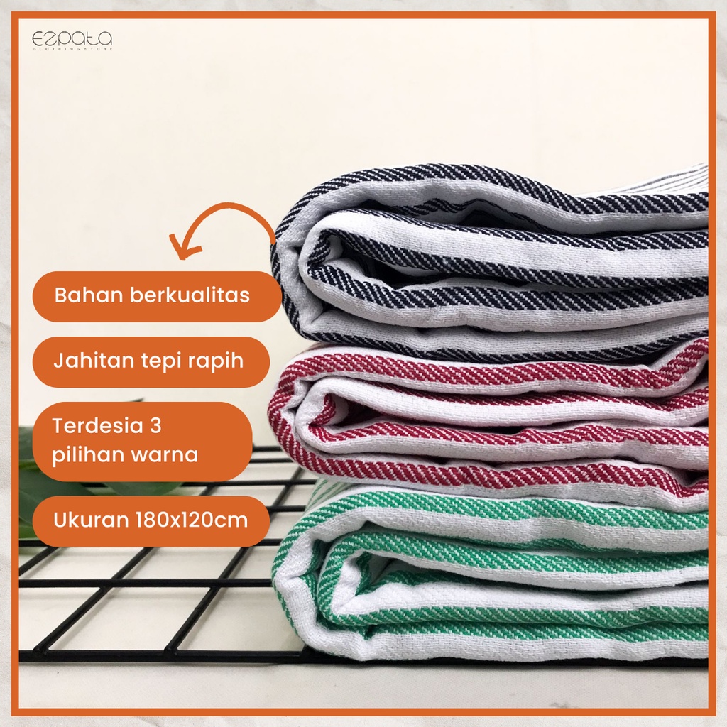 Grosir Selimut Blanket Garis Lurik Single Ukuran 180 X 120cm Termurah Harga Pabrik