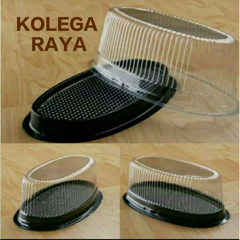 Mika Kue Bentuk Oval Warna Coklat Isi 20PCS