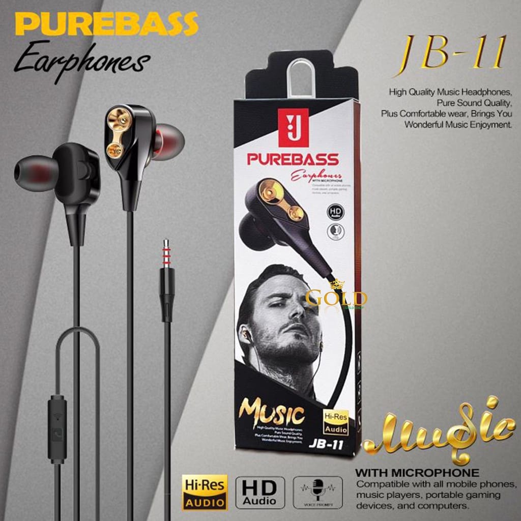 Headset PHILIPS PH-11 Pure Bass Handsfree PHILIPS PH11 PureBass Earphone PHILIPS PH-11 Pure Bass