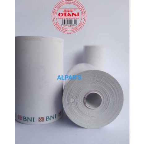 

dsx Kertas thermal struk BNI . 57X36mm. Terbaru ◓
