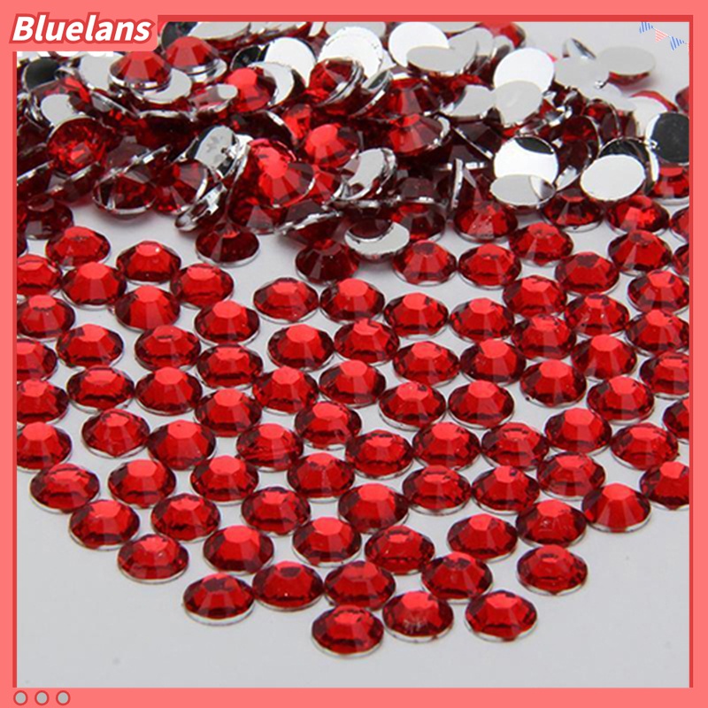 2000pcs Berlian Imitasi Bahan Resin Ukuran 2 / 3 / 4 / 5mm Untuk Case Handphone