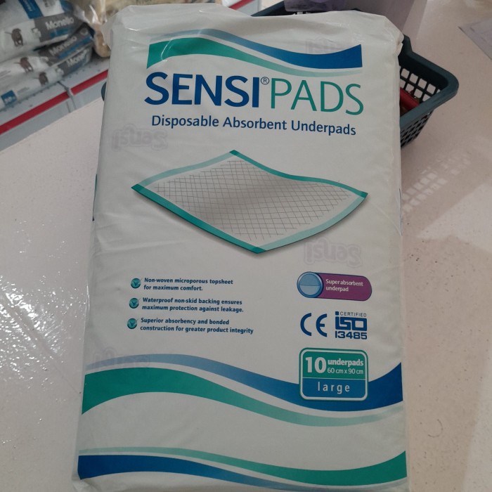 alas pipis /sensipad /underpad XL 90x60 isi 10 lembar