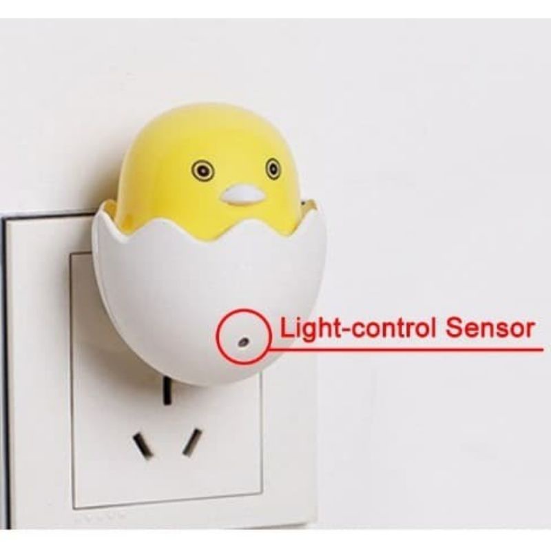 Lampu Tidur Anak Ayam / Lampu Tidur Sensor Cahaya / Lampu Tidur Hemat Energi / Lampu Tidur Lucu Unik