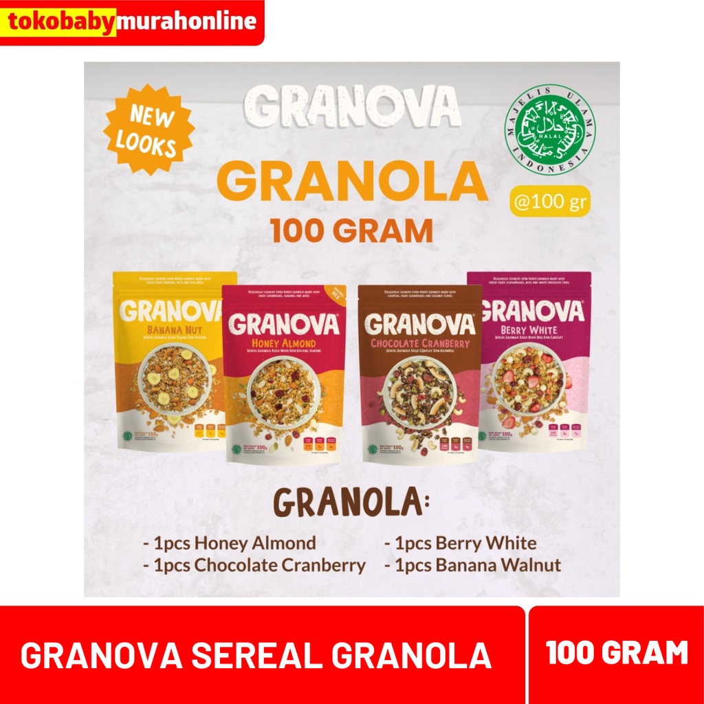 GRANOVA SEREAL GRANOLA 100GR / SEREAL / OAT / GRANOLA
