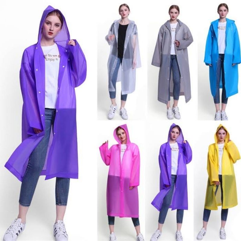 Jas Hujan Ponco Eva Import - Raincoat Korea Murah - Jas Hujan Lightweight Modis kekinian