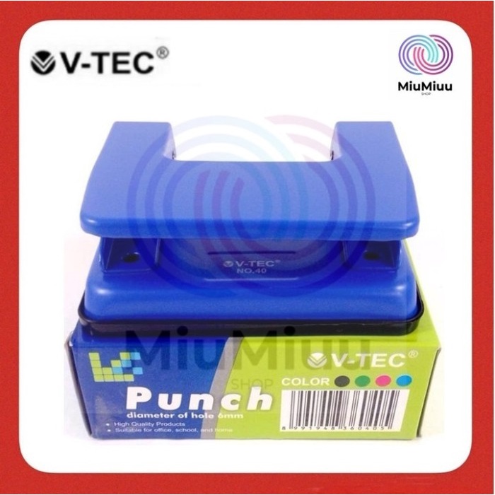 

Nikmati Pembolong Kertas Diameter 6 Mm V-Tec Perforator No. 40 Hemat