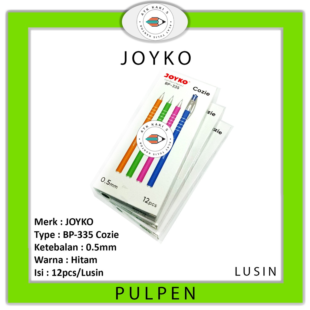 

JOYKO - Ball Pen Pulpen BP-335 Cozie - Lusin