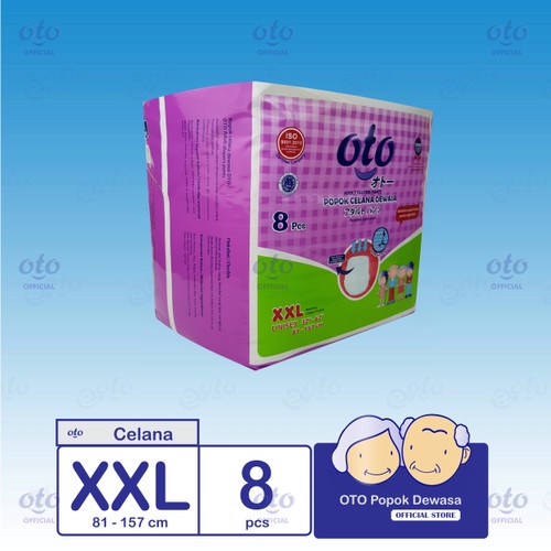 MURAH OTO Pants Adult Diapers / Popok Dewasa CELANA Size XXL isi 8