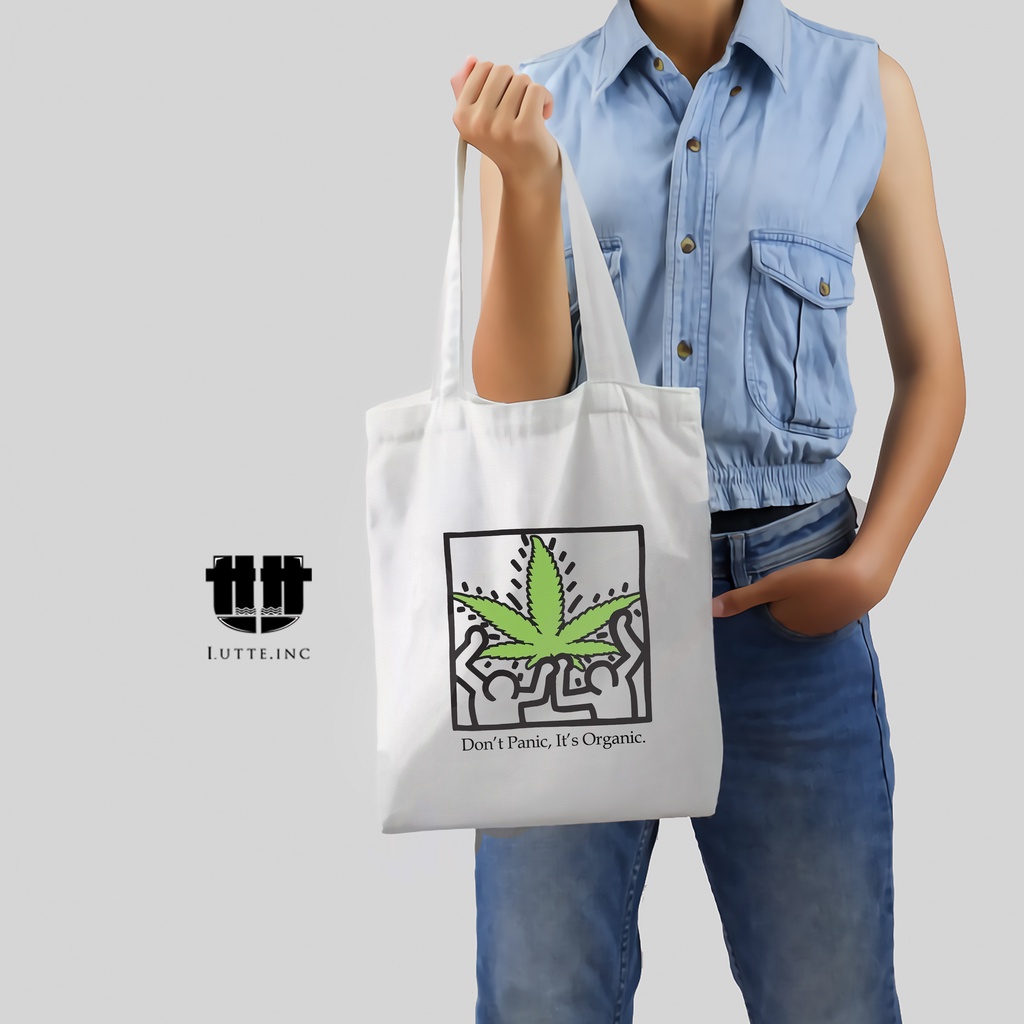 NEW Tote Bag Kanvas Premium Lutte.Inc ToteBag High Quality 420 Tas Tote Laptop