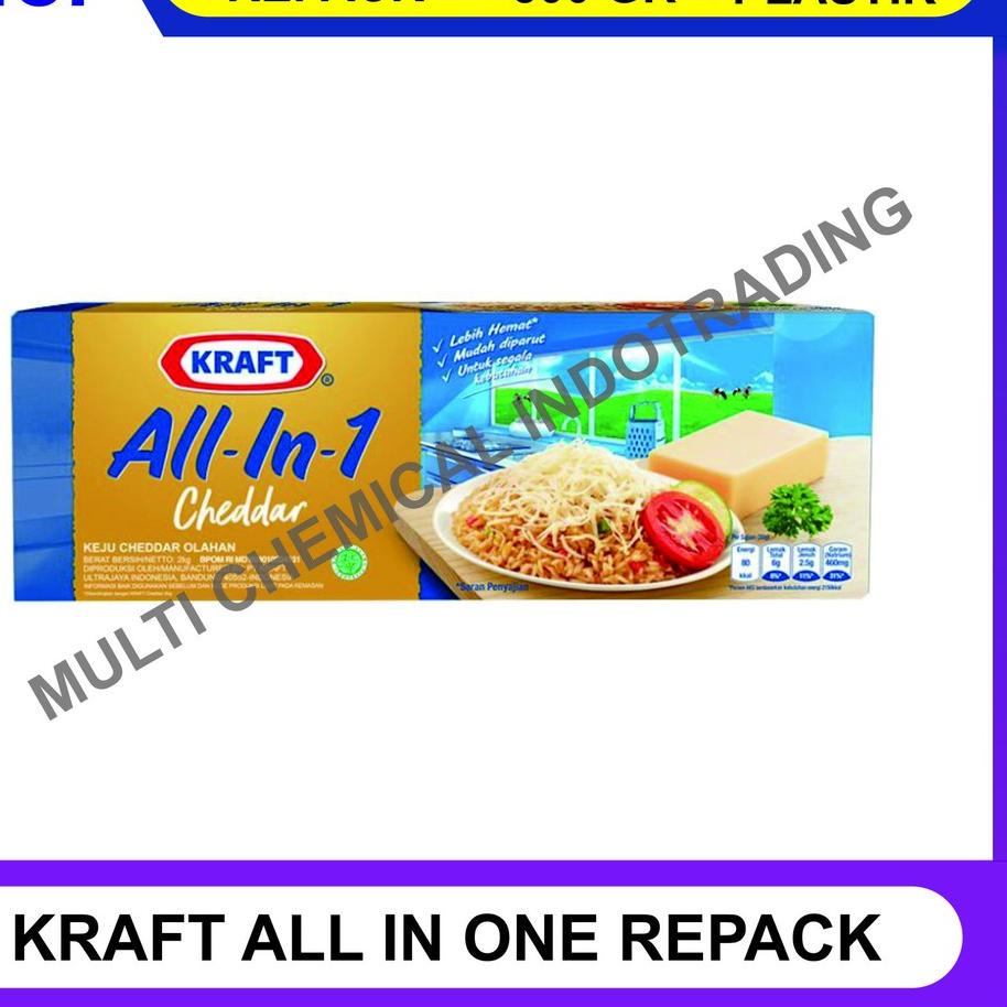 

PROMO HARI INI KEJU KRAFT CHEDDAR ALL IN ONE ALL-IN-1 - REPACK 500 GR !!