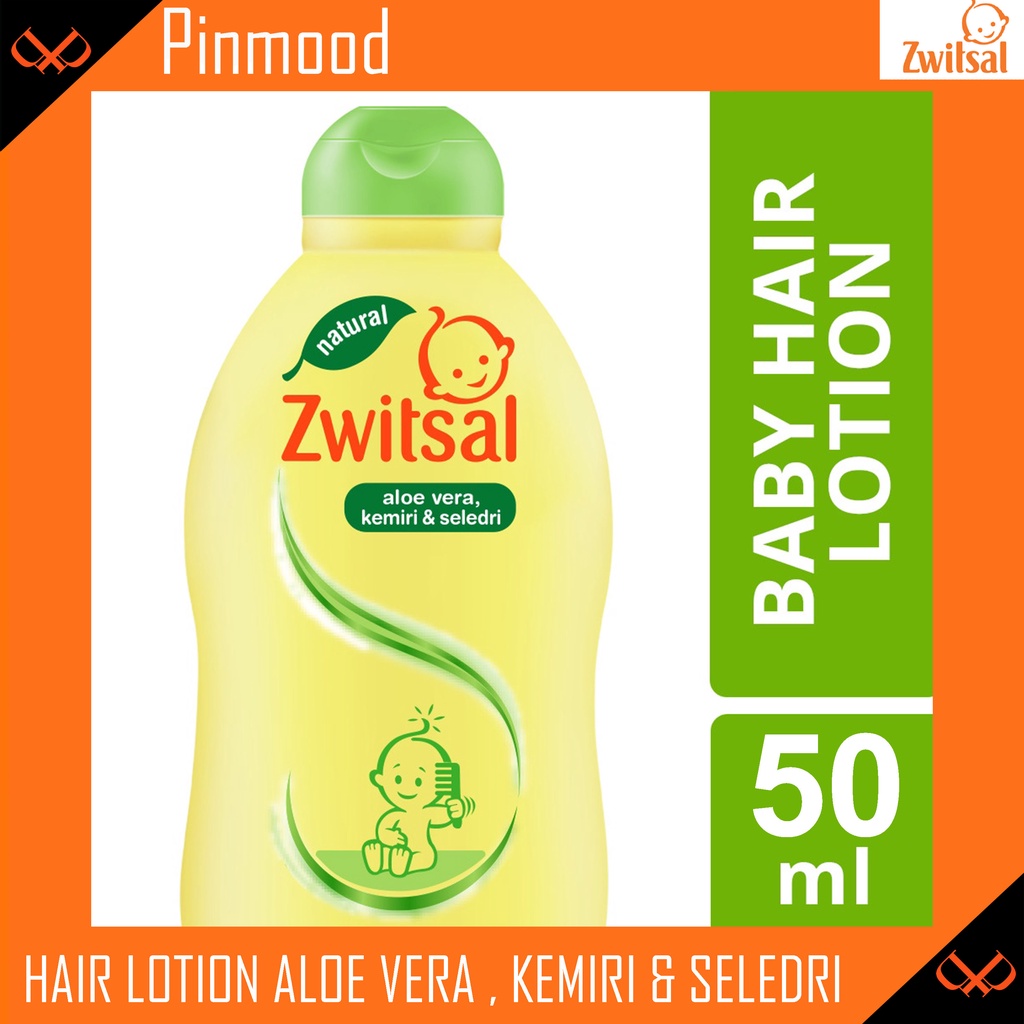 ZWITSAL BABY HAIR LOTION [ 50 ML ] ALOE VERA KEMIRI SELEDRI - PELEBAT PENYUBUR RAMBUT BAYI