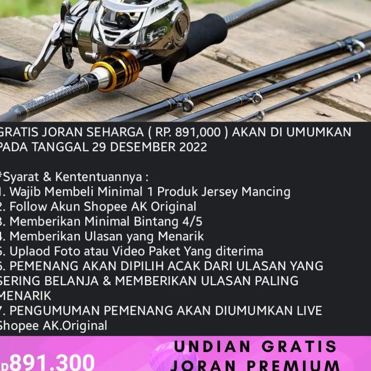 [PROMO VTR50] Kaos Mancing Lengan Panjang Pria Size L & XL Full Printing / Baju Mancing Mania / Jers