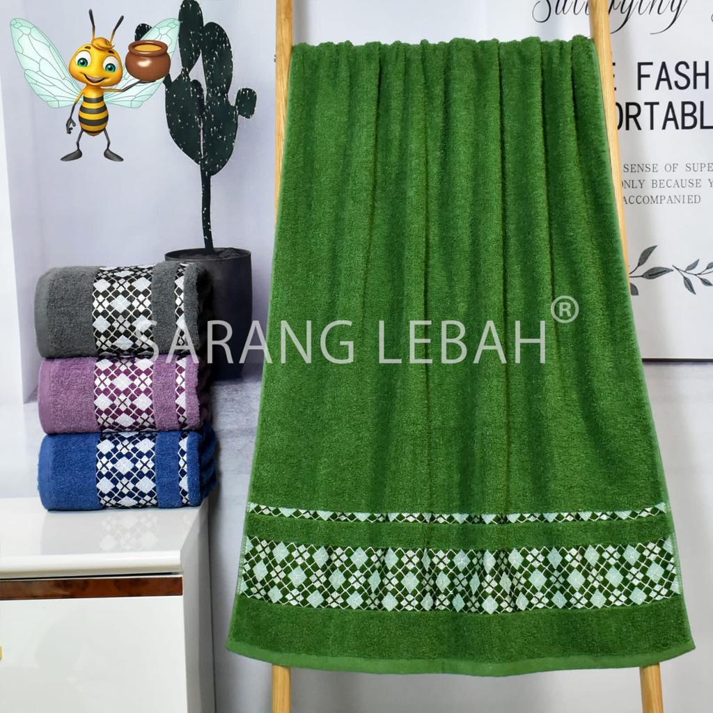 ATB Handuk Mandi Dewasa Uk 70x140 Sarang Lebah Bahan Katun Termurah