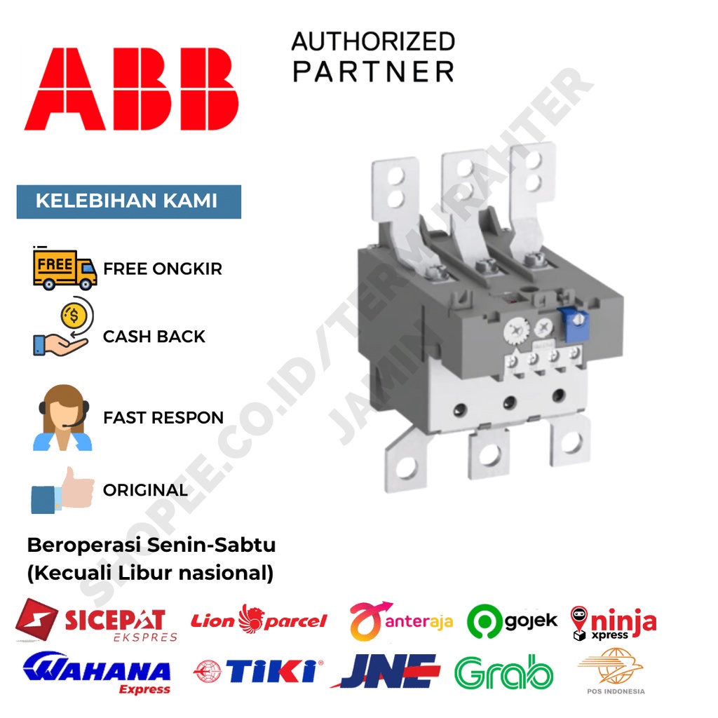 ABB THERMAL OVERLOAD RELAY TA 200 DU 200 TA200DU-200 150-200A