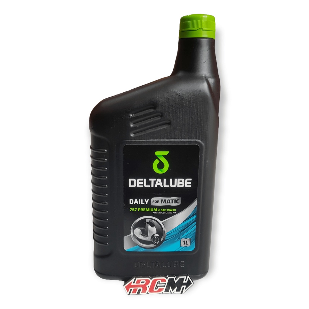 OLIE OIL OLI MESIN ENGINE DELTALUBE DELTA LUBE DAILY FOR MATIC METIK MATIK 757 PREMIUM SAE 10W30 10W 30 API SL / JASO MB NMAX PCX DLL ORI ORIGINAL DELTALUBE ASLI