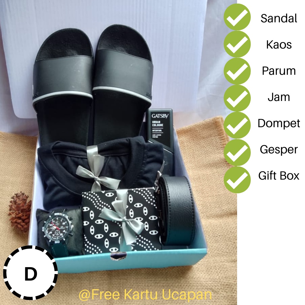 Hampers Kado Hadiah Ulang Tahun Cowok Isi Pakaian / Paket Gift Box