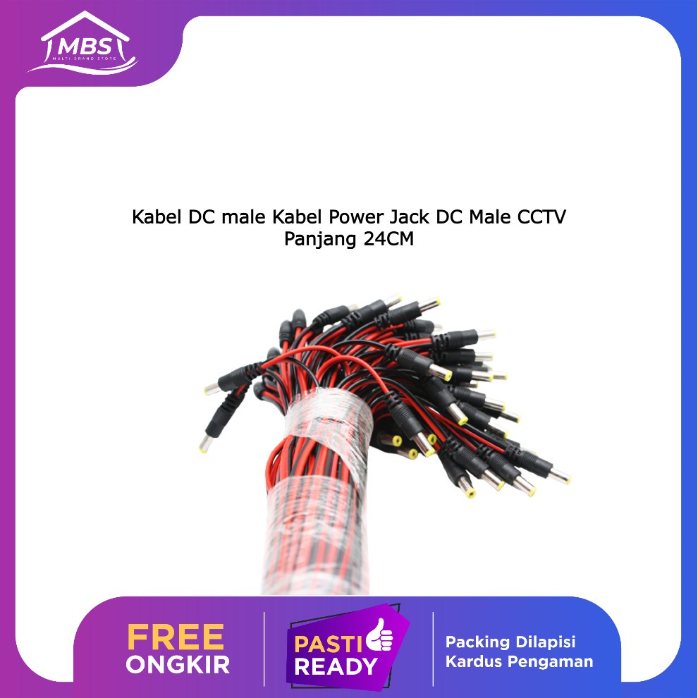 Kabel DC male Kabel Power Jack DC Male Kabel power cctv