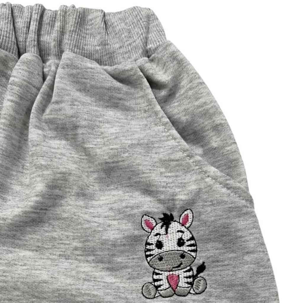 (1 KG BISA MUAT 11 PCS) CELANA PANJANG JOGER RIB SANTAI FASHION ANAK ABU ZEBRA