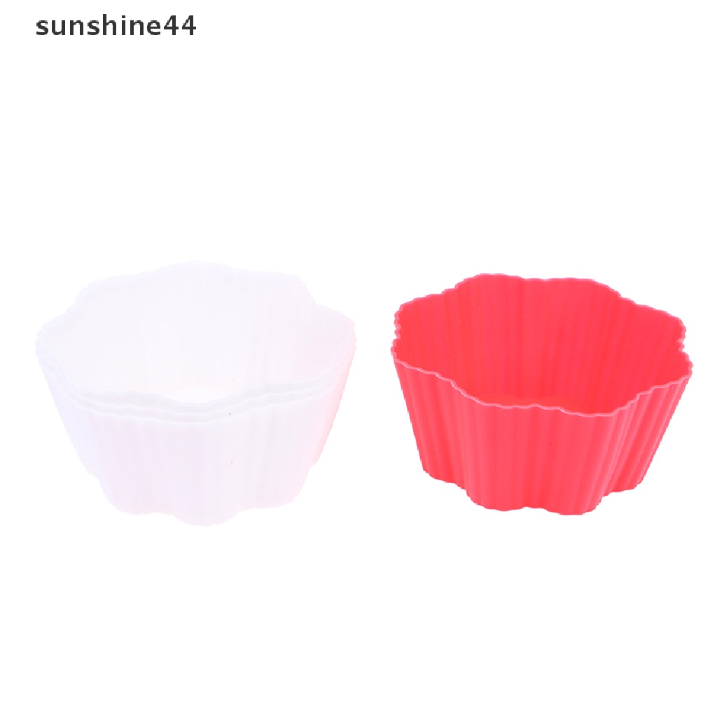 Sunshine 6Pcs Cetakan Cupcake / Muffin Bahan Silikon