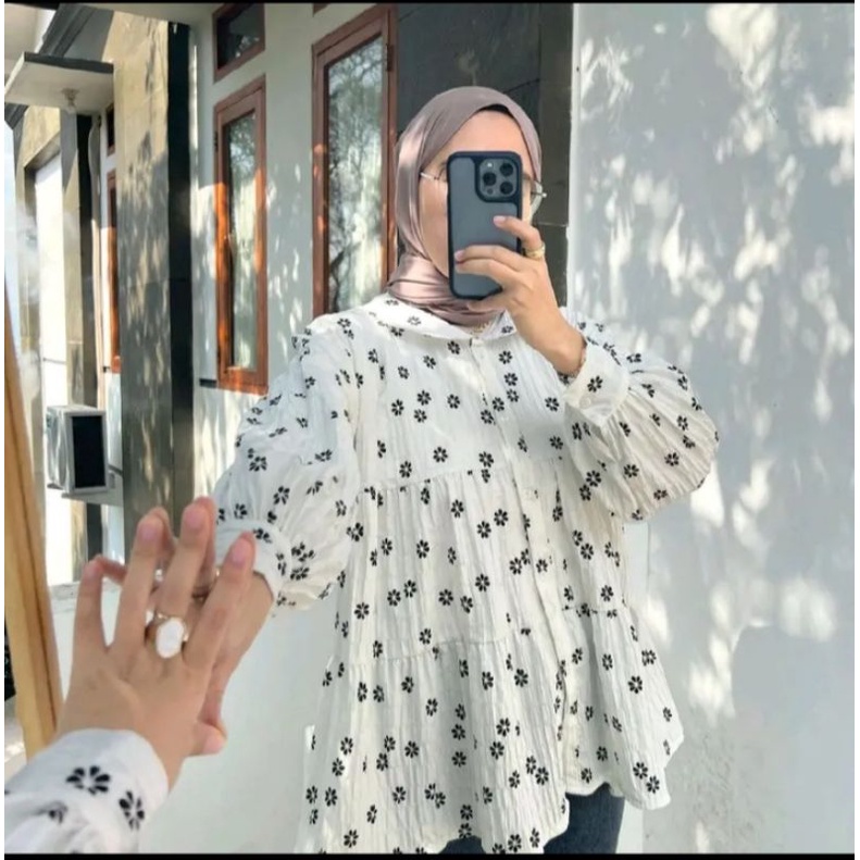 PEVITA BLOUSE CRINKLE TERLARIS