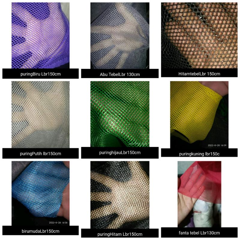 Jaring Kain Tebal Jaring Ikan Jaring Baju Senam Kain Jala Meteran Harga