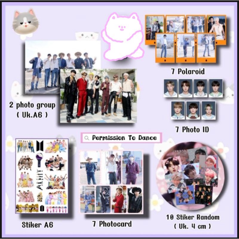 [ Isi 48 + 1 PC Random ] PTD - Fankit BTS / Paket Hemat BTS / BTS ARMY / Fankit Permission To Dance