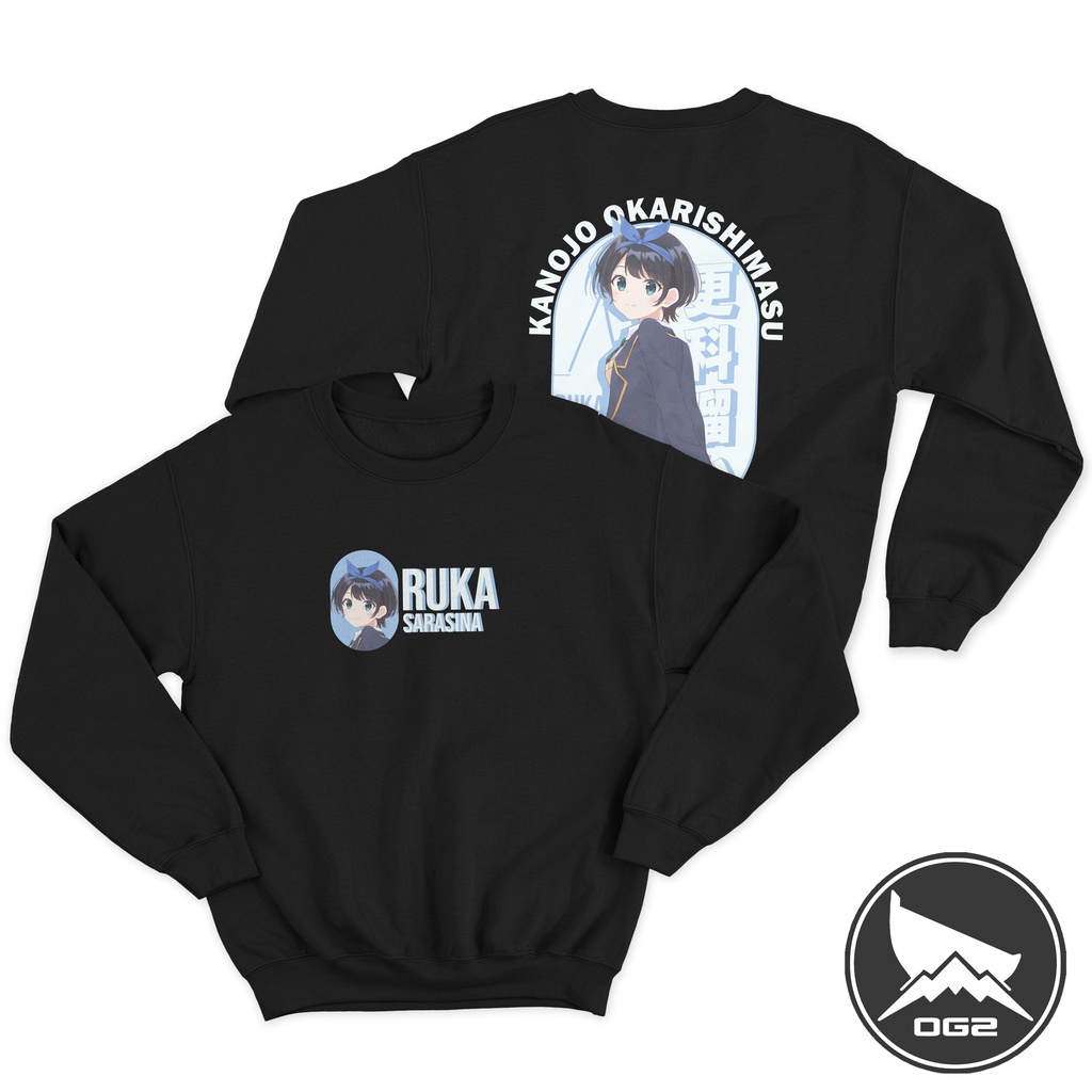 Sweater anime Ruka Sarashina rent a girlfriend waifu A248 crewneck OG2 1D A