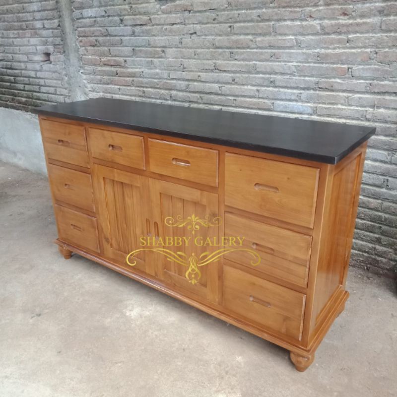 Meja Dapur Minimalis Jati, Buffet Dapur Jati Minimalis, Meja Island Jati Minimalis, Kitchen Set Jati