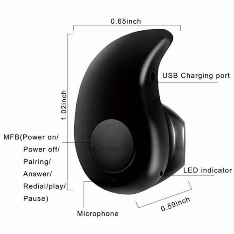 Headset Handfree Bluetooth MINI KEONG / Headset Bluetooth 4.1 EARBUD S530 High Quality