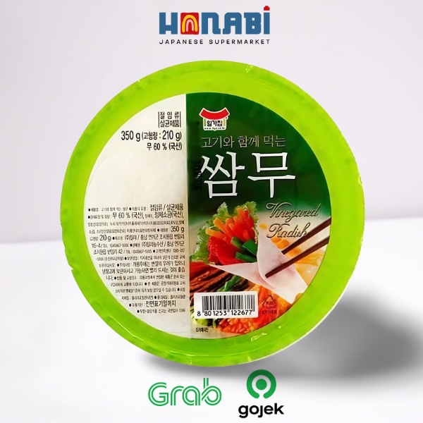

ILGAJIP Ssam Mu Pickled Radish Sliced 350g - Acar Lobak Pendamping Bbq Made In Korea