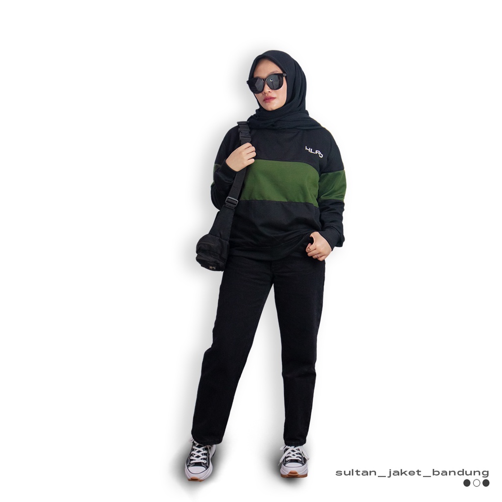 Sweatshirt Stripe Holyrider  II  Sweatshirt Stripe Kombinasi Combo Pria &amp; WAnita