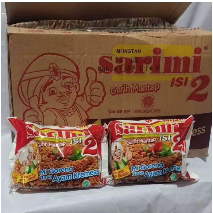 

Sarimi isi 2 Mie Goreng Ayam Kremes Ayam Kecap 1 Karton 24 Pcs