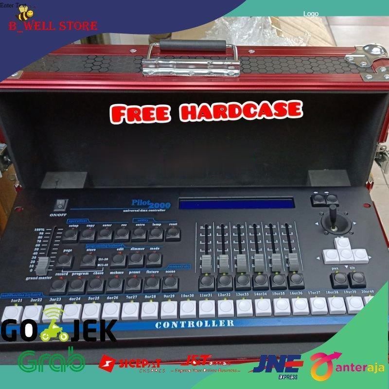 mixer lighting pilot 2000 mixer lampu panggung free hardcase