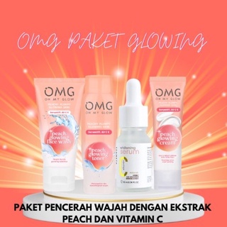 Paket Glowing Cantik Skincare OMG + Serum Ezaneta Vit C / Paket Pencerah Wajah/BPOM/SALE/COD
