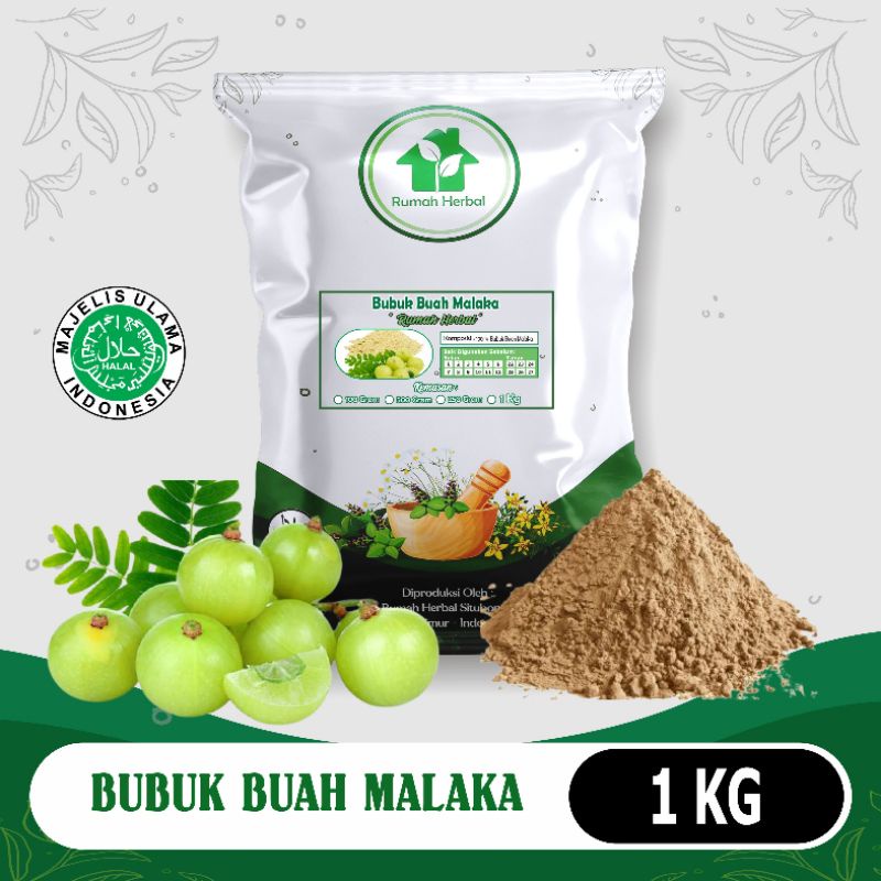 

Bubuk buah Malaka murni kemasan 1kg