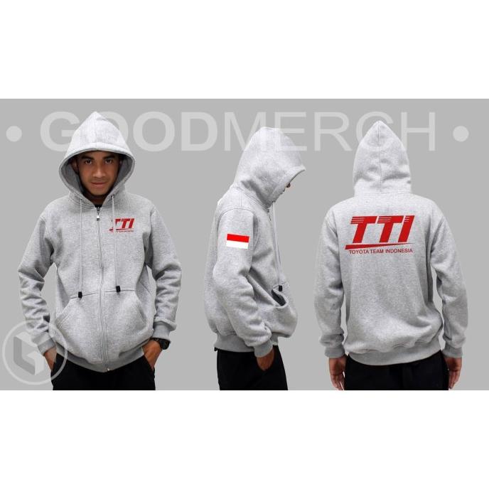 Jaket Pria Toyota Team Indonesia Tti Sweater Distro Polos