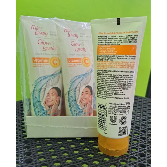 FAIR AND LOVELY - GLOW AND LOVELY - VITAMIN C dan MULTI VITAMIN - 100g