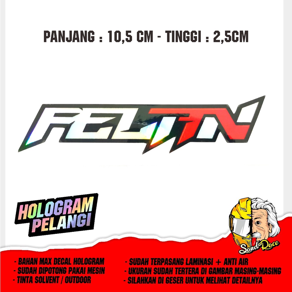 stiker pelan print cutting hologram versi terbaru / sticker pelan cutting / sticker racing pelan / s