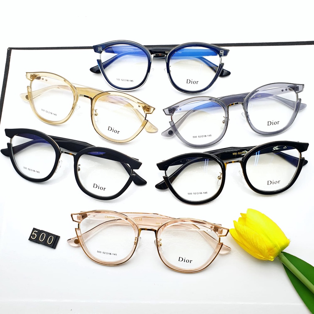 KACAMATA FASHION WANITA 500/FRAME KACAMATA/KACAMAT BENONG WANITA/PRIA