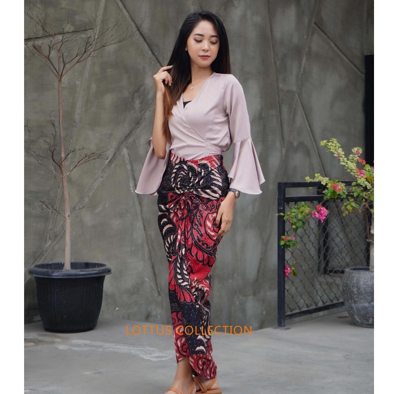 Rok Serut Batik Bawahan Kebaya Modern Rok Lilit Batik