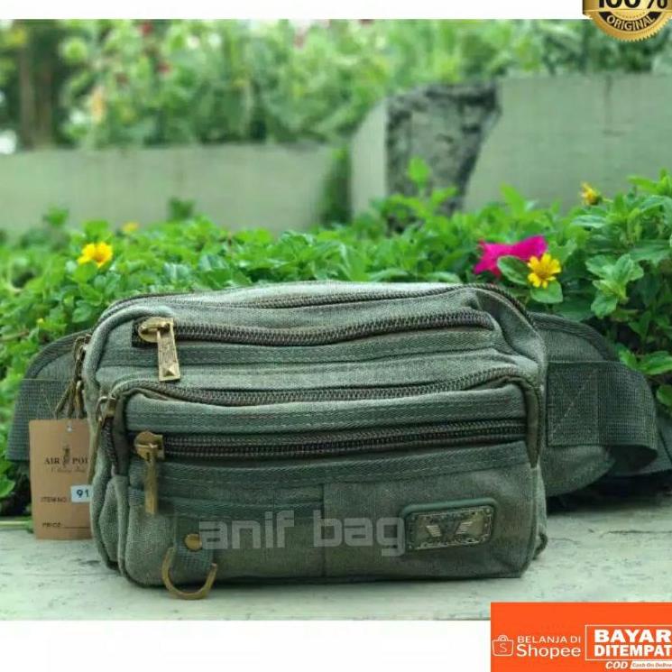 Terbaik TAS PINGGANG TAS SABUK TAS CANVAS TAS POLO TAS MULTI FUNGSI TAS SLEMPANG POLO TAS PINGGANG A