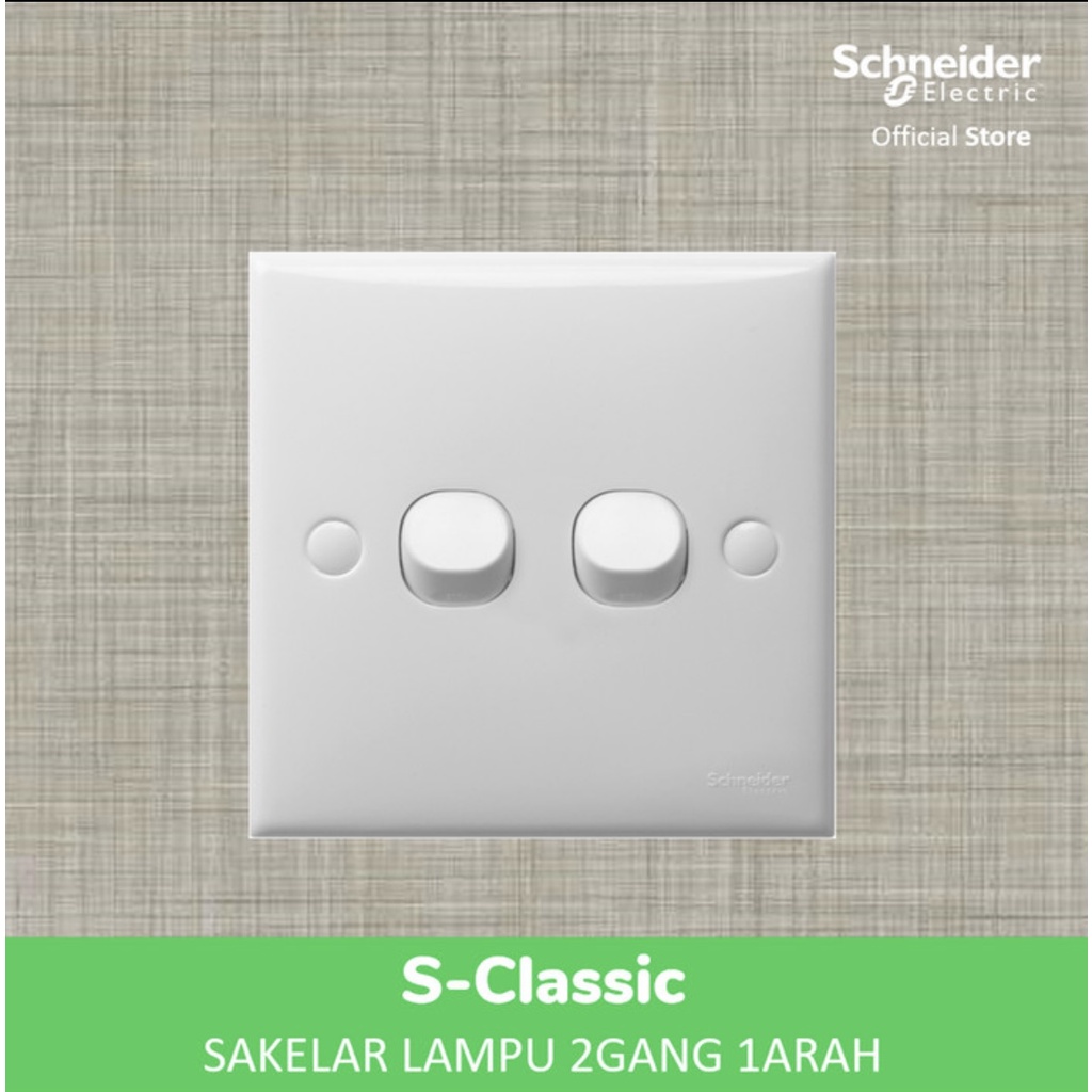 SAKLAR SCHNEIDER S - CLASSIC CLIPSAL SERI/ DOUBLE